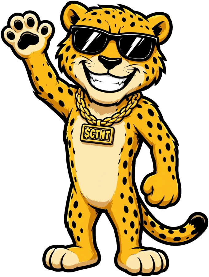 The $CTNT cheetah waving goodbye